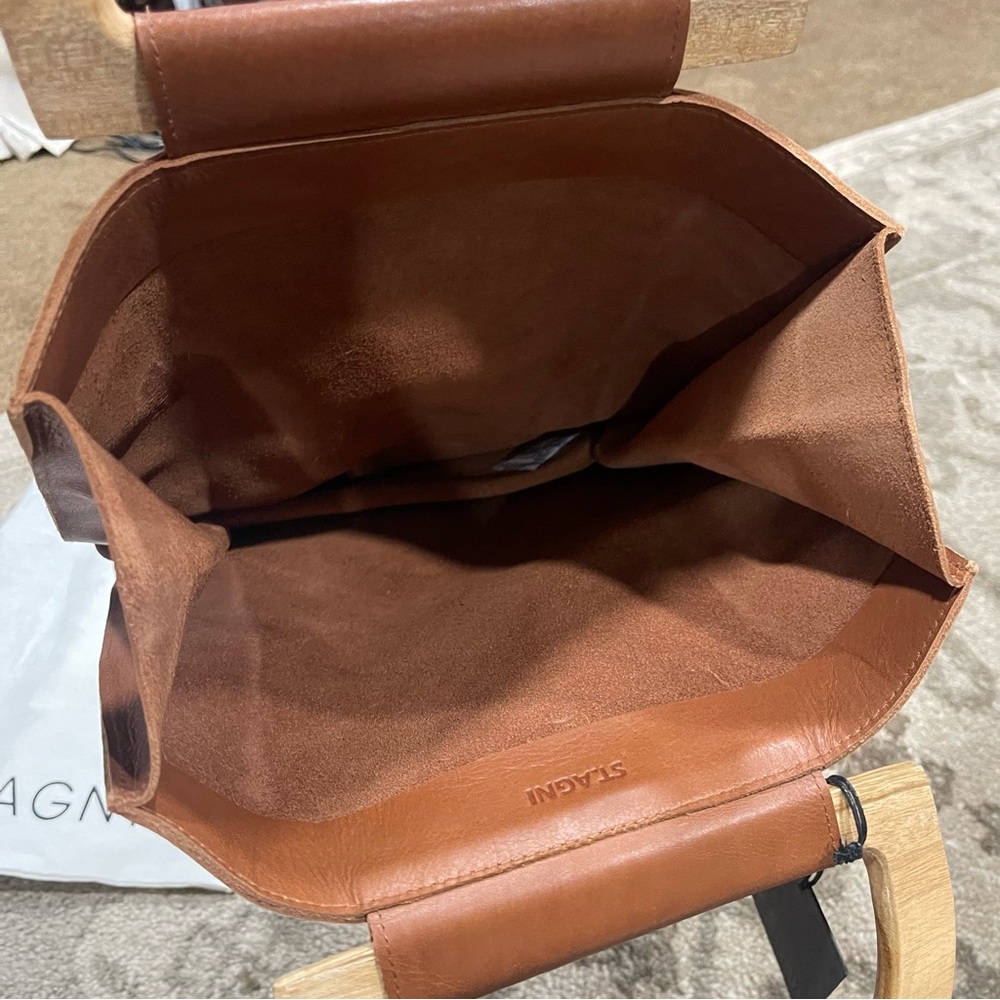 St. Agni Tan Leather Bag - Picture 6 of 7